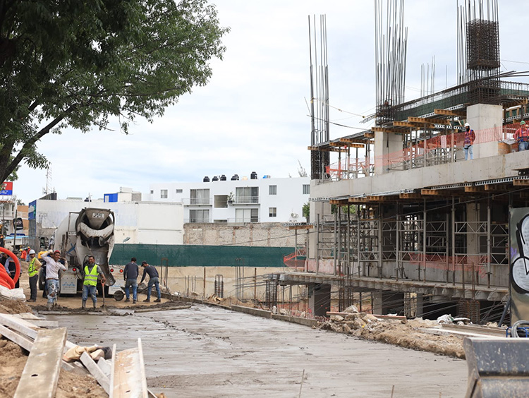 Obras de reparación por socavón, al 92 por ciento