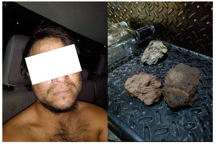 Detienen a hombre por dañar patrullas en La Minerva