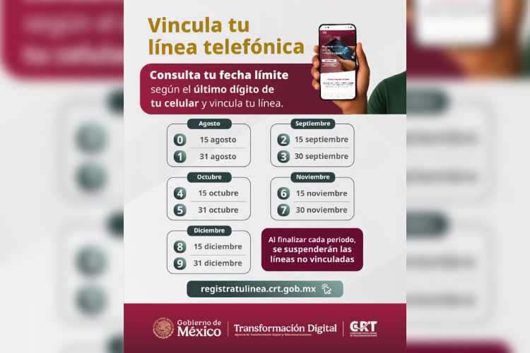 CRT anuncia nuevo calendario para registro telefónico 