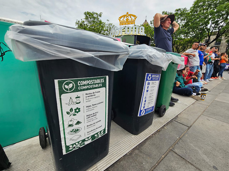 Acumulan sedes mundialistas más de mil toneladas de basura