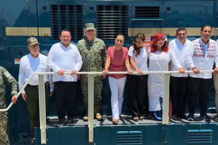 Avanza el Tren Maya de Carga con la llegada de sus primeras 12 locomotoras