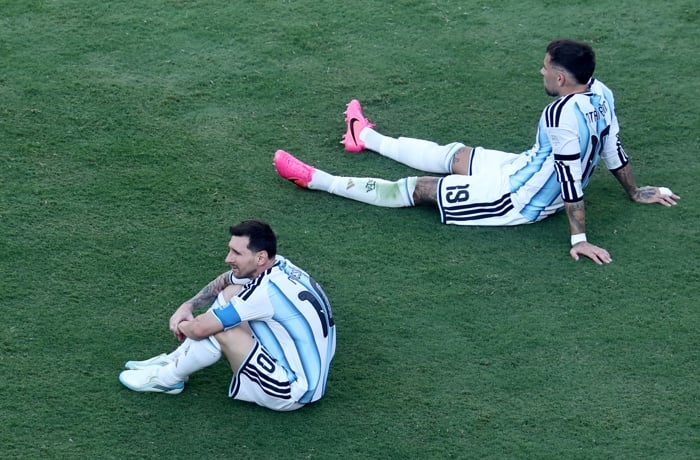 Messi felicita a España por el campeonato