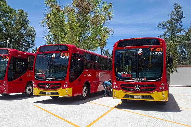 Entregan cinco camiones nuevos para transporte público de Lagos