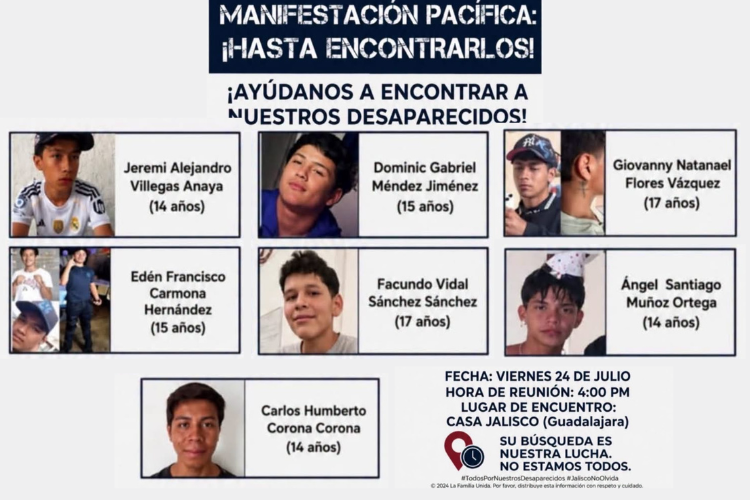 Detectan nuevo patrón de reclutamiento tras desaparición de 8 menores en Jalisco