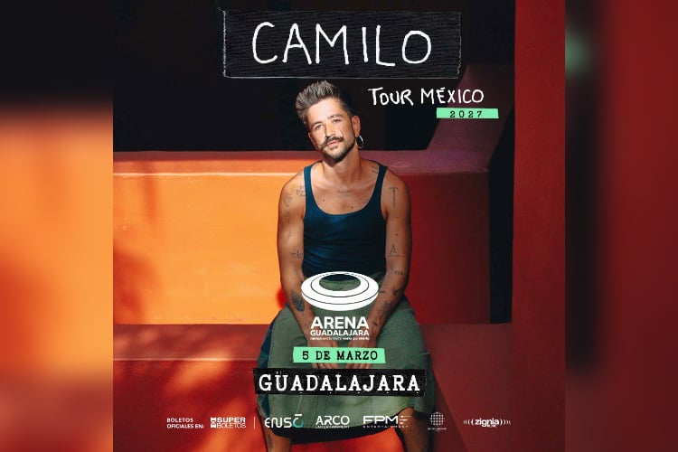 Camilo reprograma shows en GDL, CDMX, y Monterrey