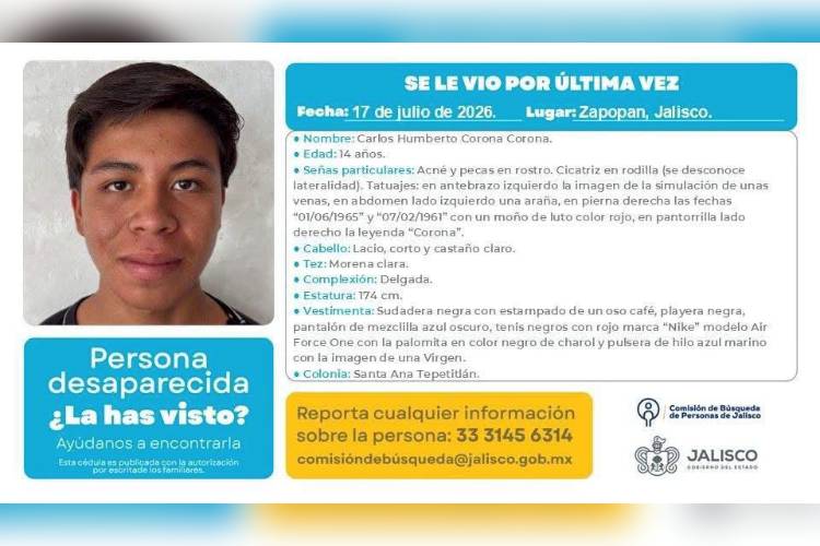 'Mi hijo no traía celular' cuando desapareció