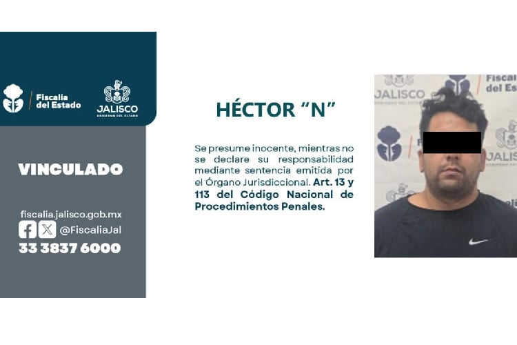 Vinculan a responsable de homicidio registrado en 2025 en Tlaquepaque