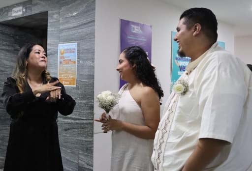 Realizan primera boda de personas sordas en Zapopan