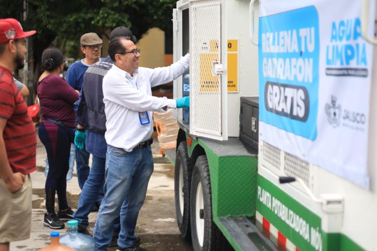 Habilitan punto para recibir agua limpia en Alcalde Barranquitas 
