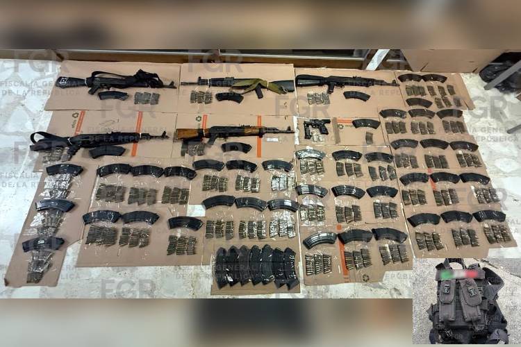 Vinculan a seis detenidos con armas y equipo táctico en rancho de Zapopan