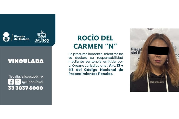 Prisión preventiva a mujer por homicidio y desaparición