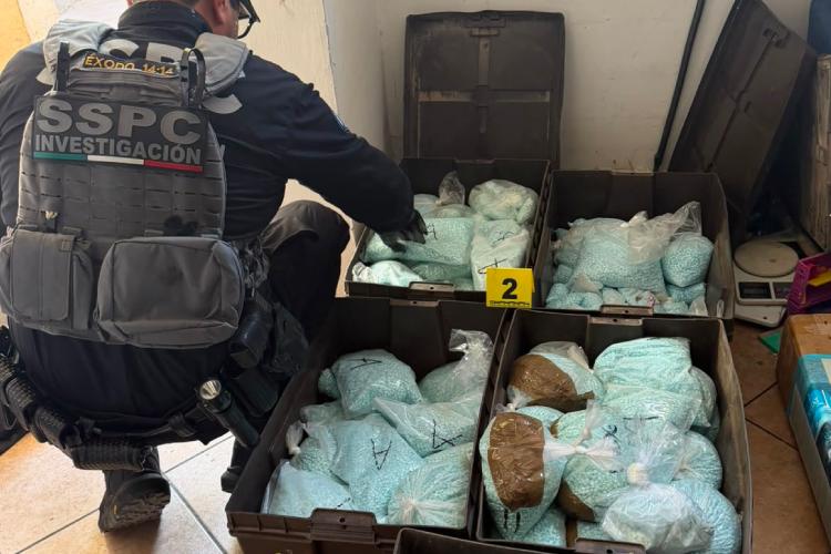 Aseguran 120 kilos de fentanilo en Mexicali