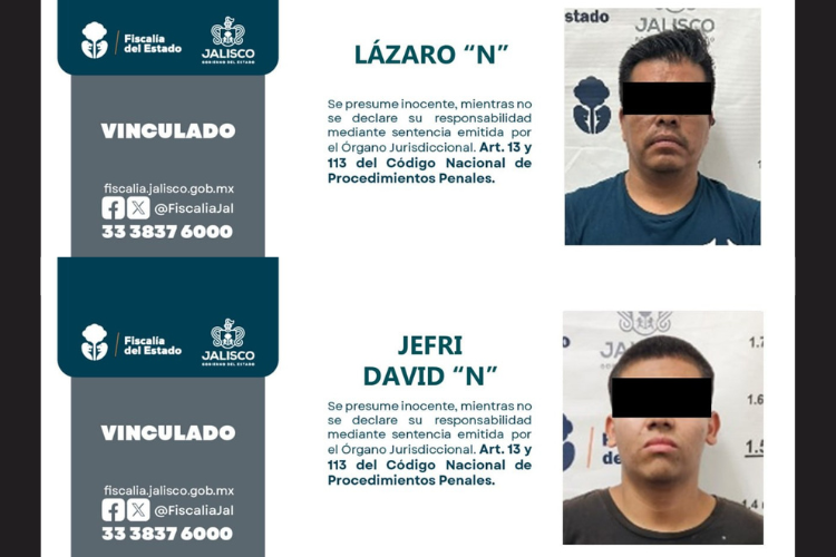Vinculan a proceso a dos hombres por homicidios en Zapopan y Tonalá