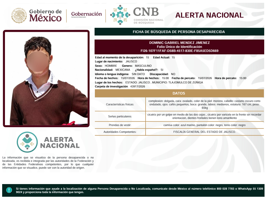 Localizan en Sinaloa a dos menores desaparecidos en Jalisco