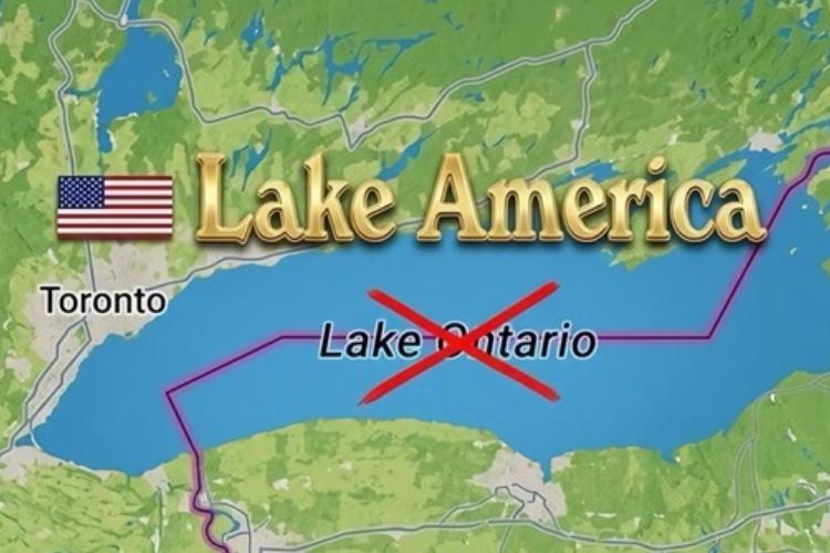 Trump amenaza cambiar el nombre del lago Ontario por “Lago América”