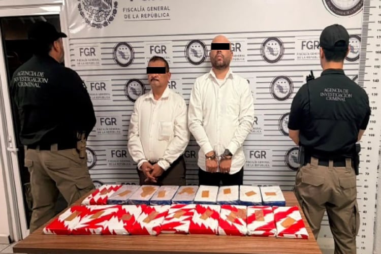 Decomisan 18 kilos de fentanilo y heroína ocultos en autobús de pasajeros en Sonora