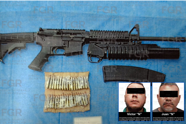 Detienen en Poncitlán a dos hombres con armas y granadas