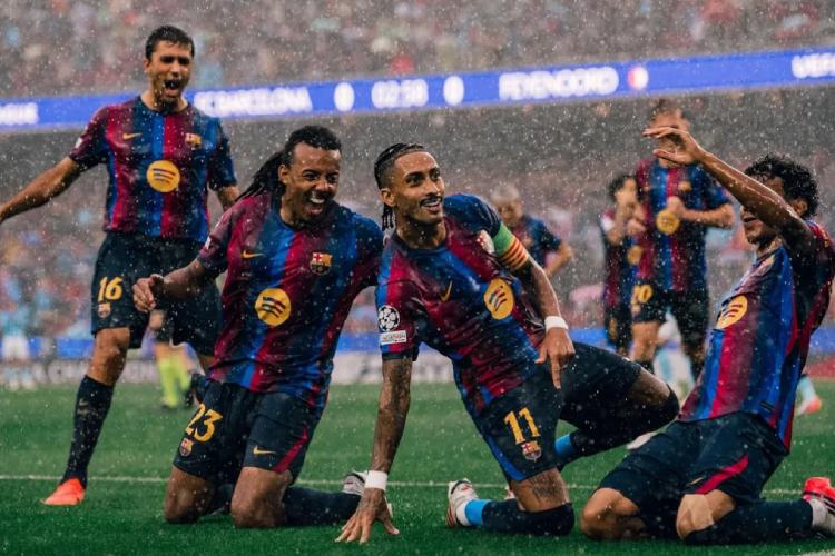 Barcelona debuta con goleada ante Feyenoord en la Champions