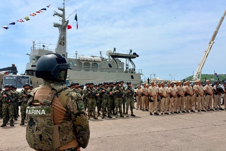 Despliegue masivo en Sinaloa: Llegan 1,800 elementos de la SEMAR y SSPC a Mazatlán