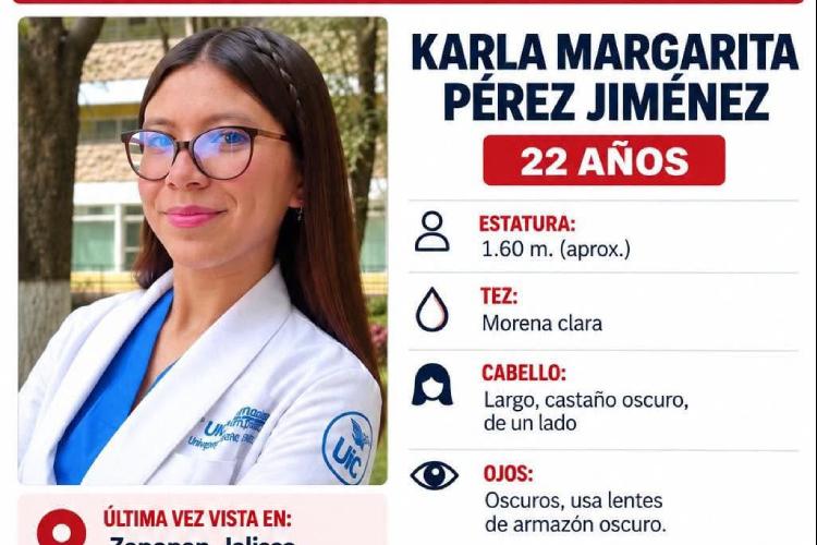 Confirman que mujer localizada sin vida en Zapopan era estudiante de medicina desaparecida