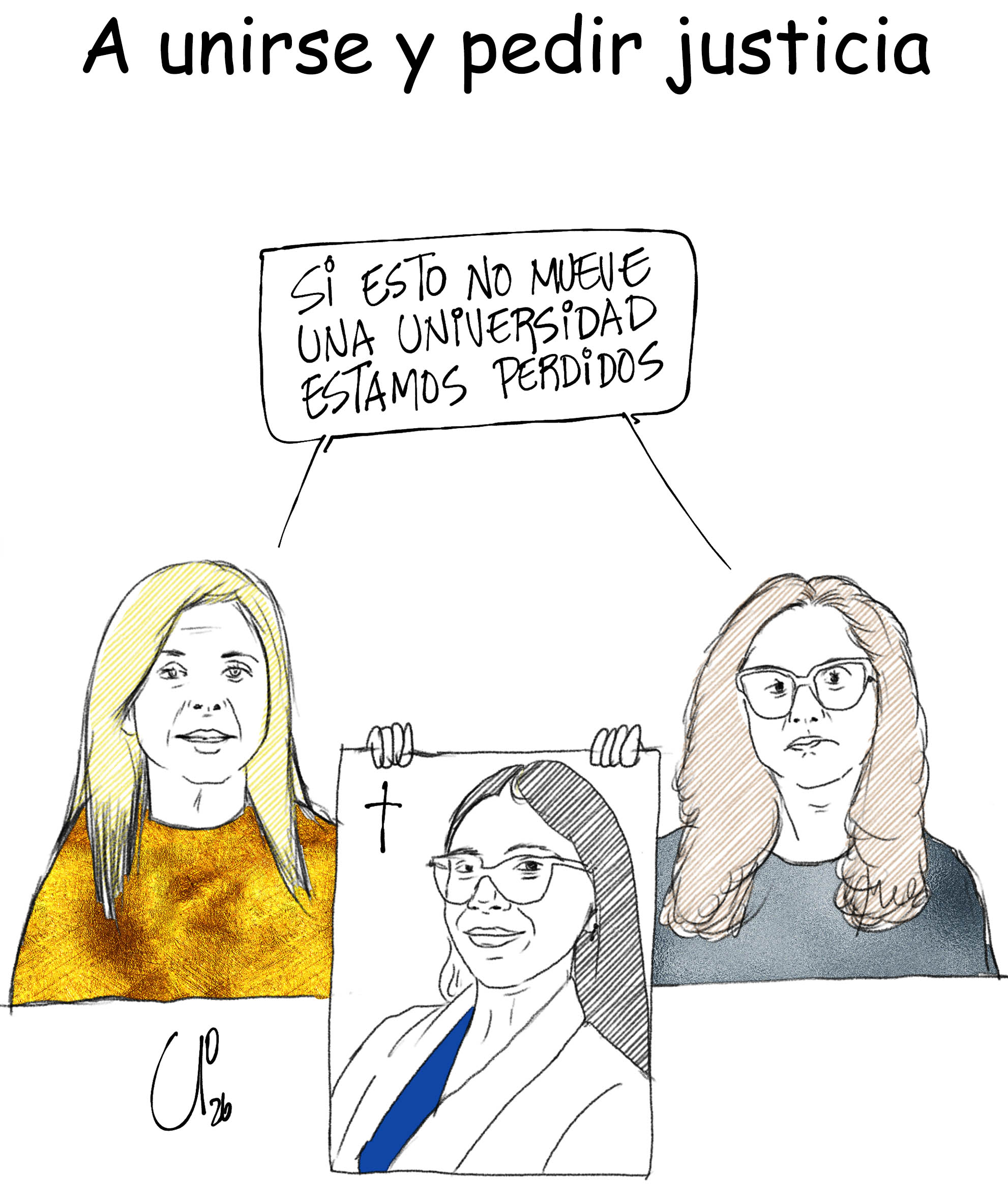 A unirse y pedir justicia