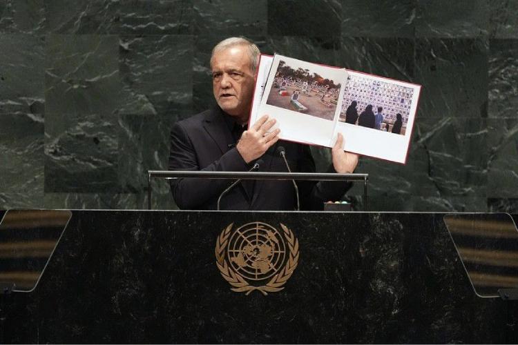 Pezeshkian acusa a Estados Unidos e Israel de terrorismo en la ONU