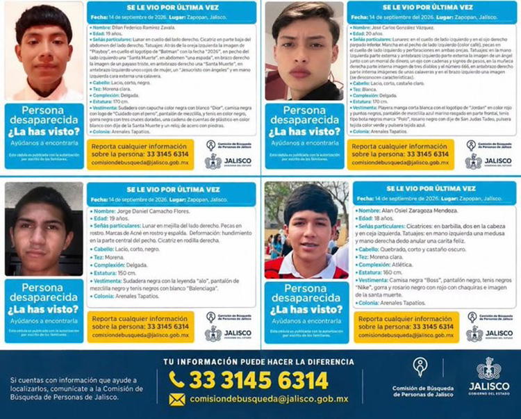 Mapean las desapariciones de los jóvenes