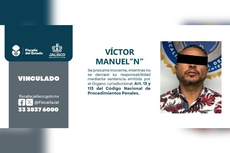 Vinculado por feminicidio ocurrido en Tlaquepaque