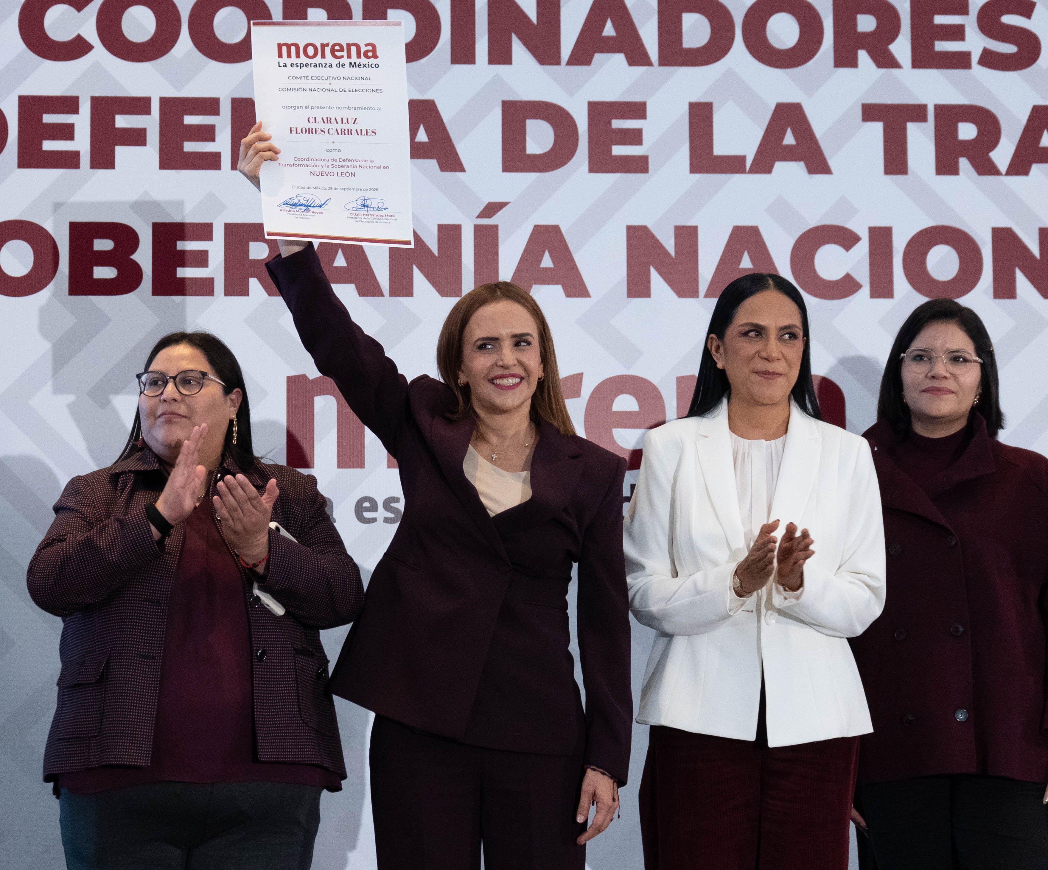Busca que Morena reconsidere candidatura de Clara Luz Flores en Nuevo León