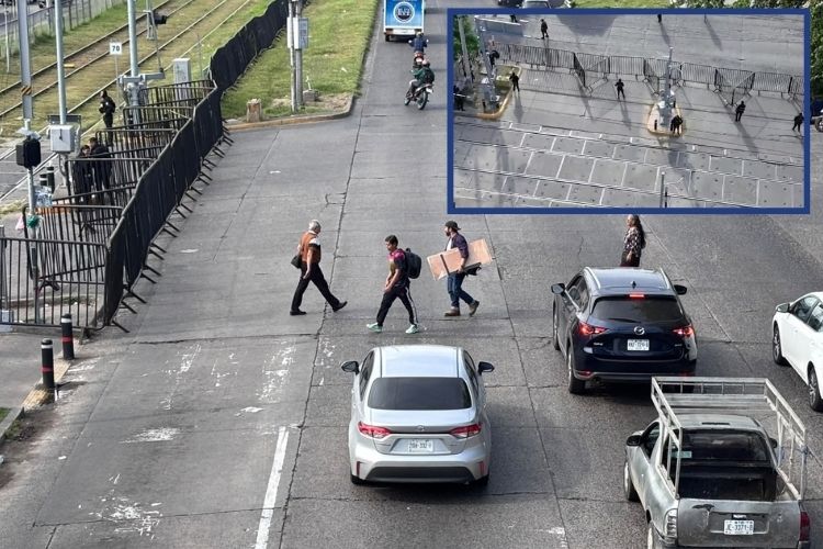 Estación España resguardada tras tres días de manifestaciones