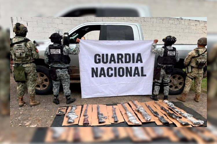 Aseguran ametralladoras y fusiles calibre .50 en Ixtlahuacán
