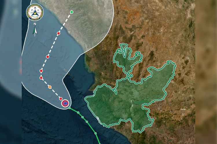 Huracán Simón se aleja de Jalisco, pero mantienen alerta naranja en 10 municipios