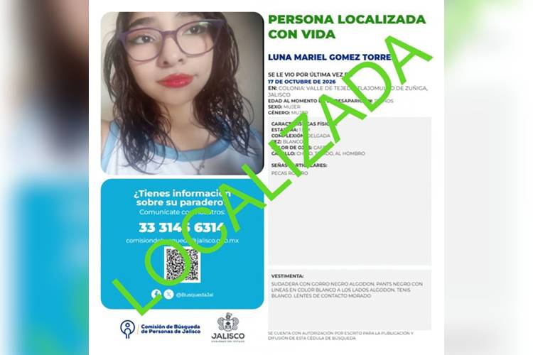 Dos menores de Tlajomulco estaban en Guadalajara