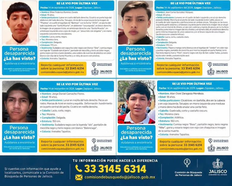 Arenales Tapatíos, en alerta por desaparición