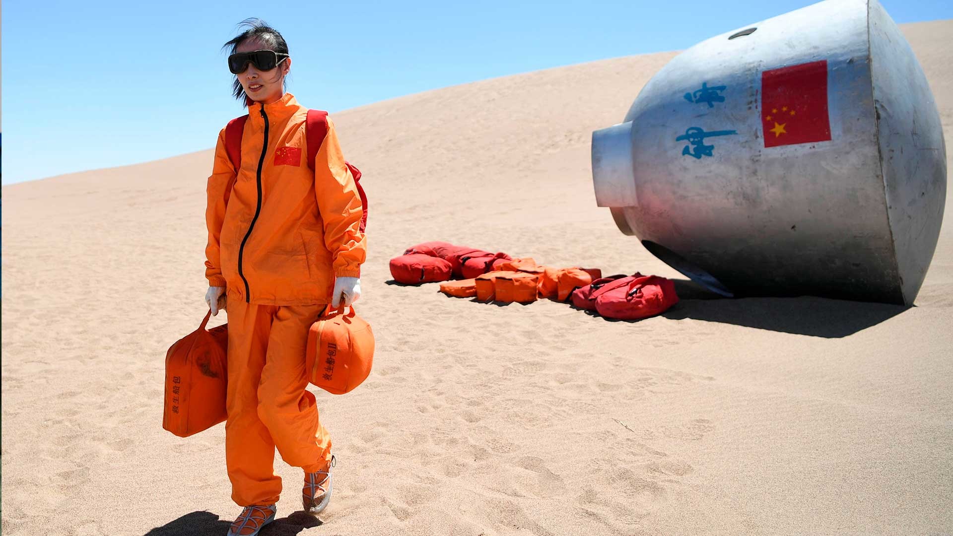 EXTREMO. Un grupo de 15 astronautas chinos acaban de completar un entrenamiento de supervivencia en el desierto de Badain Jaran, al noroeste de China. (Foto: Especial)