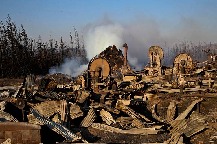 Las familias siguen siendo evacuadas mientras los bomberos combaten los incendios que están consumiendo una parte del sur de Chile. (Foto: AP)